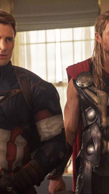 Capitán América y Thor (Chris Evans y Chris Hemsworth)