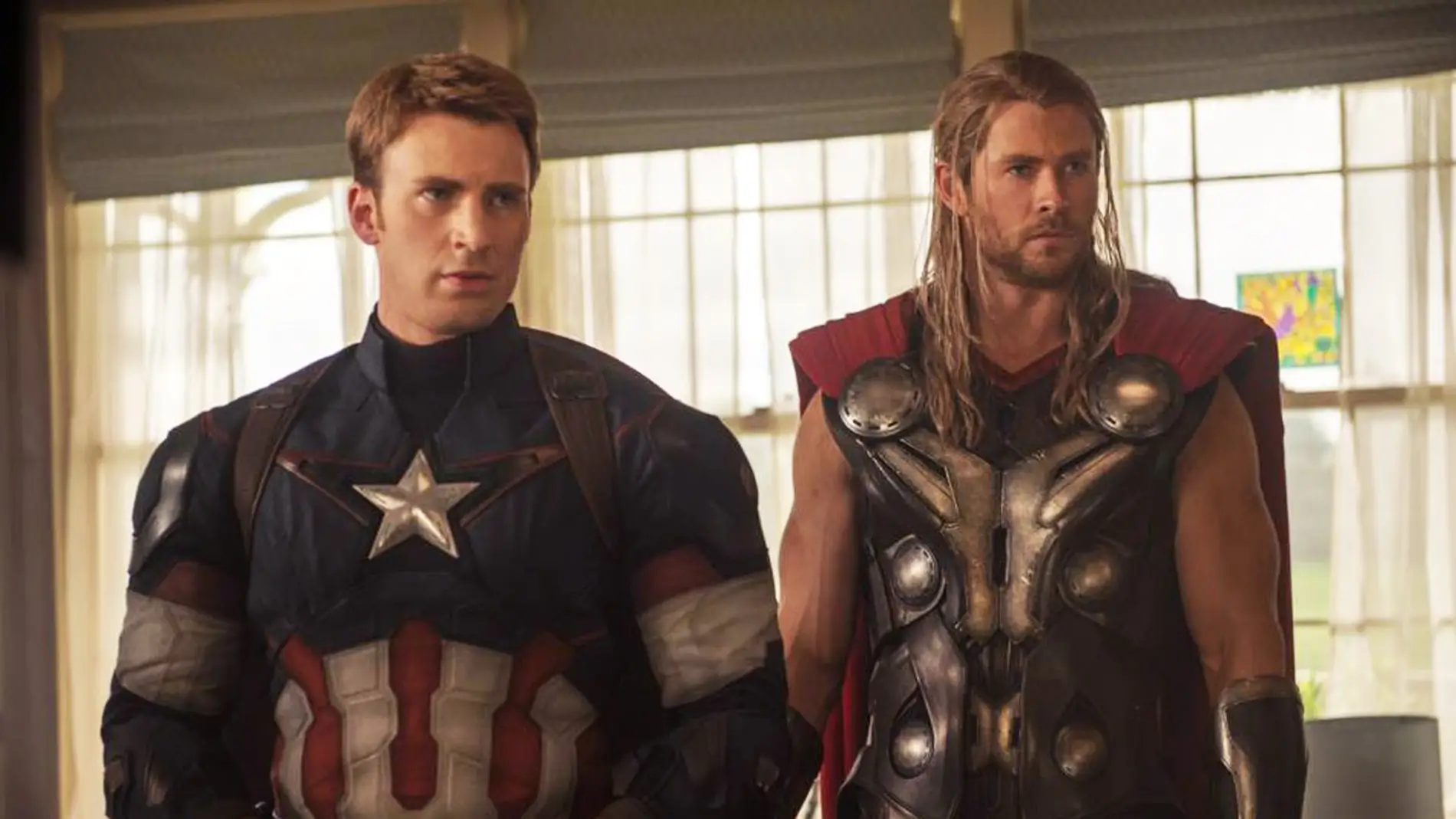 Capitán América y Thor (Chris Evans y Chris Hemsworth)