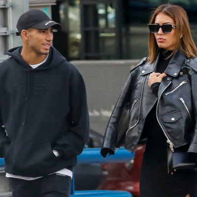 Achraf Hakimi e Hiba Abouk 
