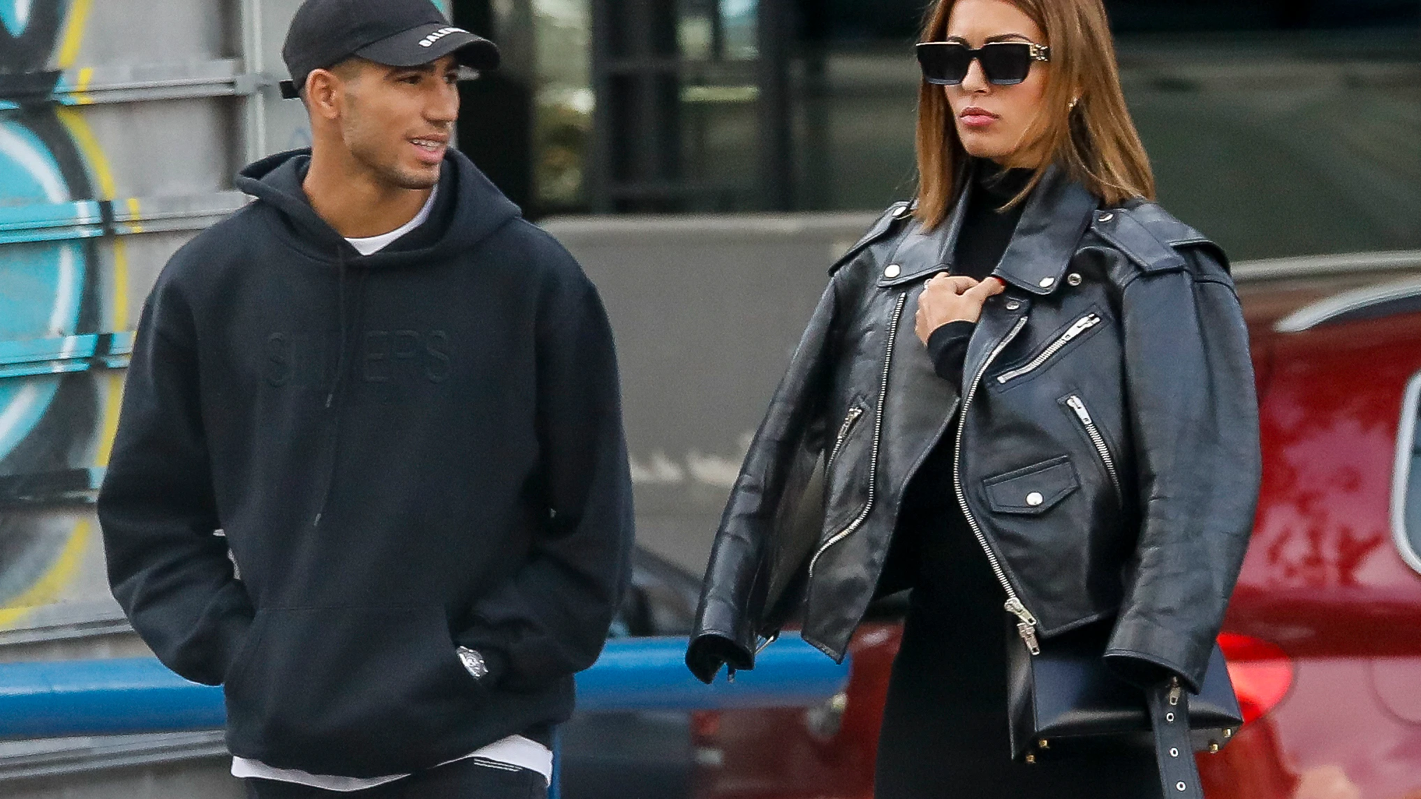 Achraf Hakimi e Hiba Abouk Achraf Hakimi e Hiba Abouk