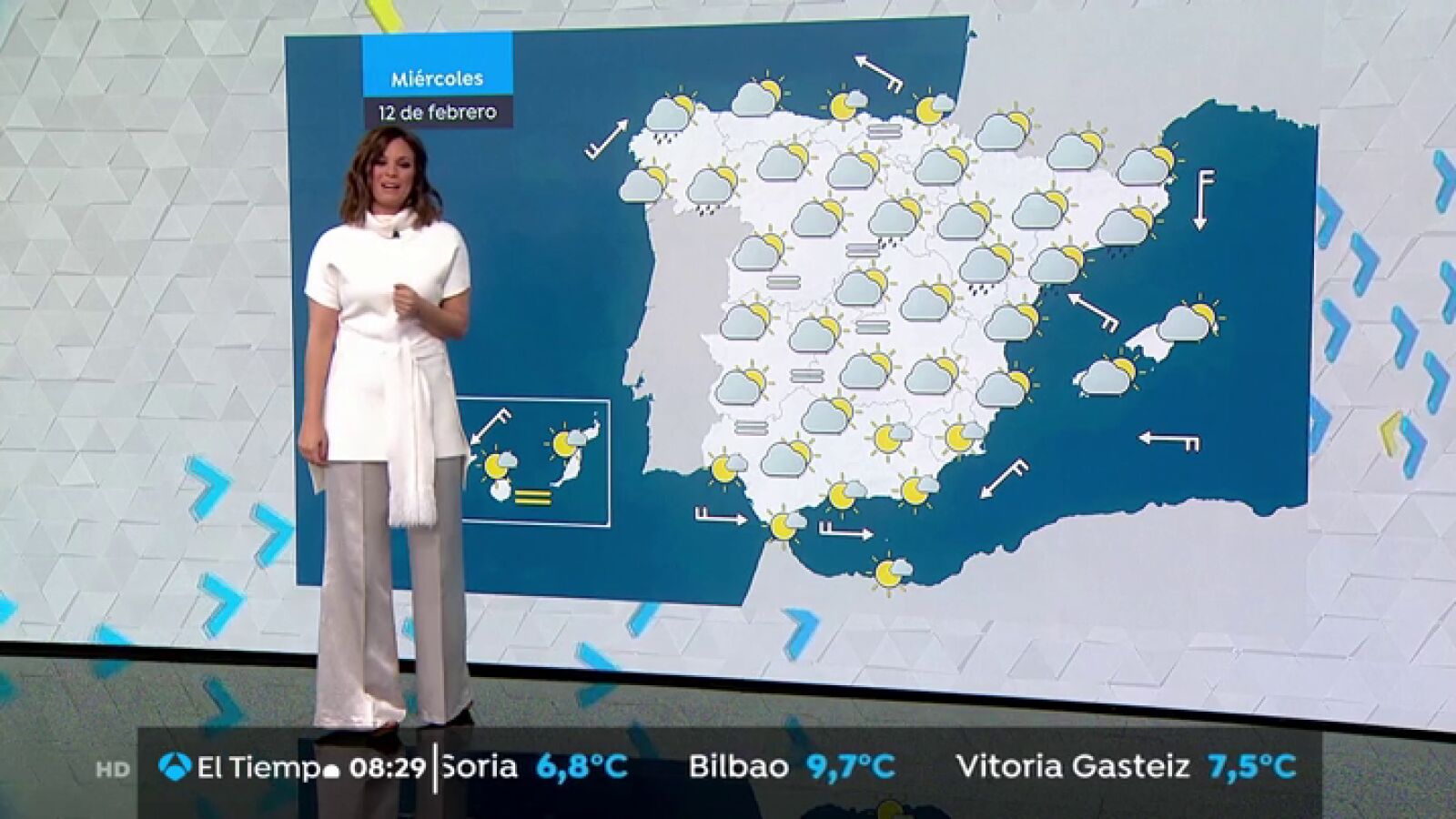 Miércoles de cielos muy cubiertos con temperaturas máximas en descenso