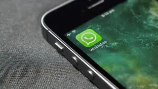 Icono de WhatsApp en el móvil Icono de WhatsApp en el móvil