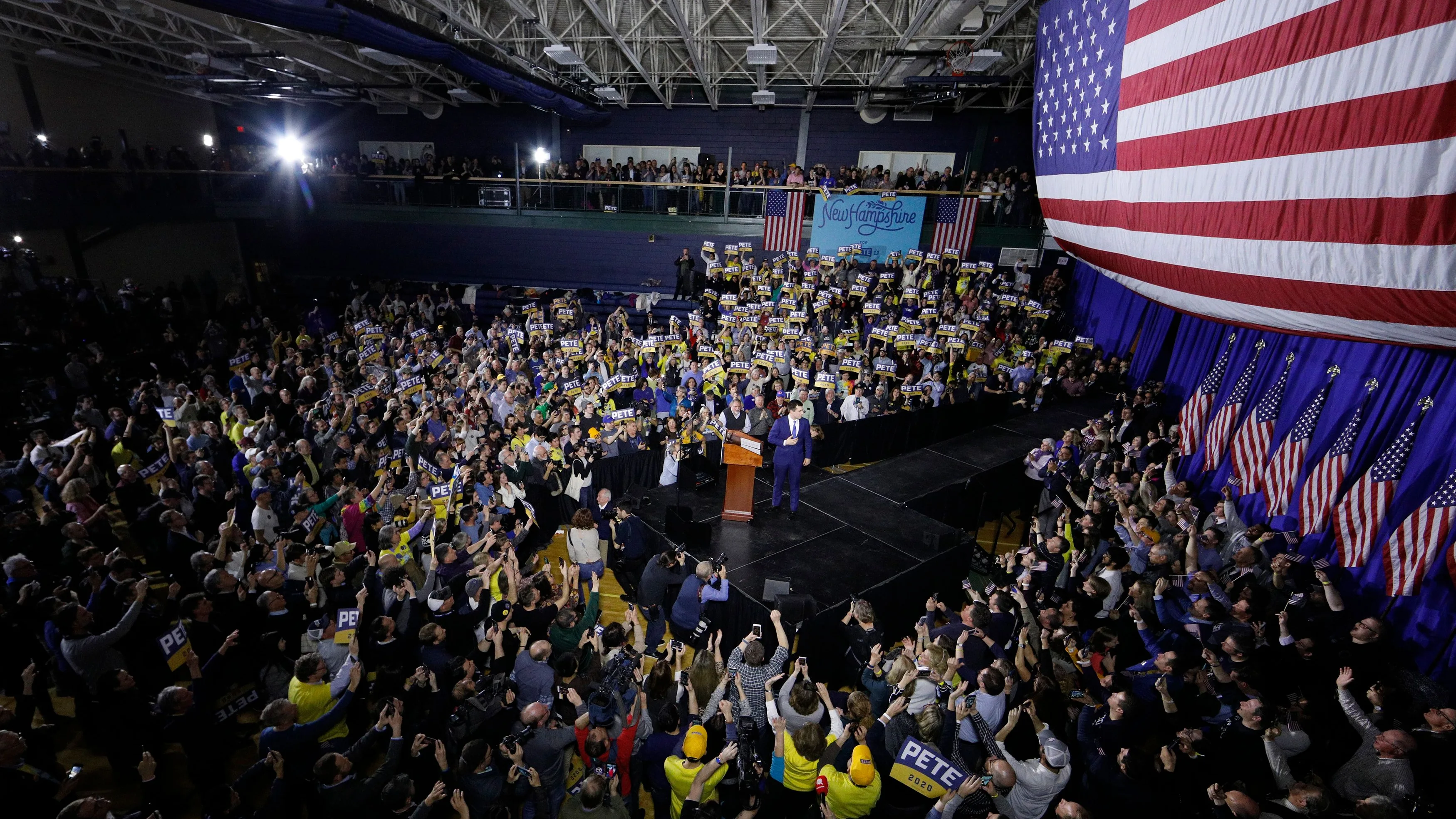 Acto de Bernie Sanders en Nuevo Hampshire Acto de Bernie Sanders en Nuevo Hampshire