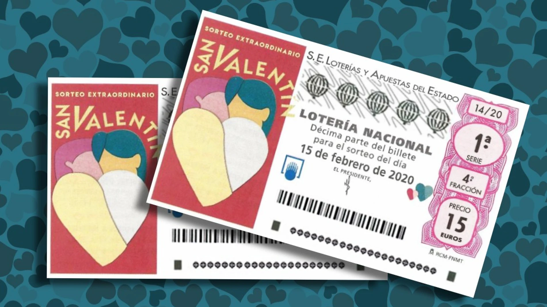 Sorteo Extraordinario de San Valentín 2020: Premios del sorteo de la Lotería Nacional del sábado 15 de febrero Sorteo Extraordinario de San Valentín 2020: Premios del sorteo de la Lotería Nacional del sábado 15 de febrero