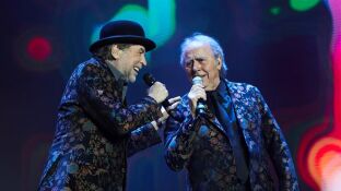 Los cantantes Joan Manuel Serrat y Joaqu&iacute;n Sabina