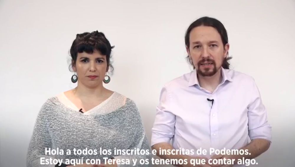 Teresa Rodríguez pacta con Pablo Iglesias su salida de Podemos
