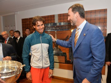 Felipe VI y Rafa Nadal en 2013 