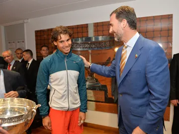 Felipe VI y Rafa Nadal en 2013 Felipe VI y Rafa Nadal en 2013