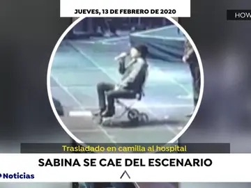 Joaquín Sabina sale en silla de ruedas a pedir perdón tras el accidente en su último concierto Joaquín Sabina sale en silla de ruedas a pedir perdón tras el accidente en su último concierto