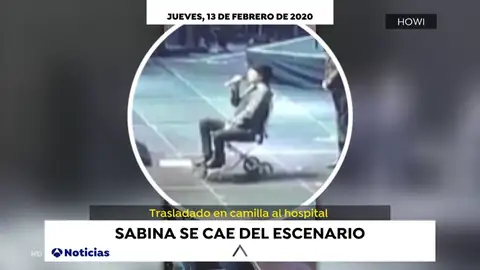 Joaquín Sabina sale en silla de ruedas a pedir perdón tras el accidente en su último concierto Joaquín Sabina sale en silla de ruedas a pedir perdón tras el accidente en su último concierto