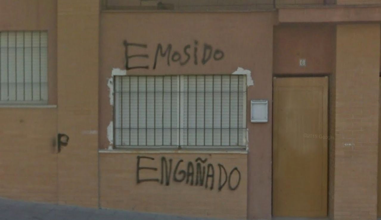 La pintada original de "Emosido engañado"