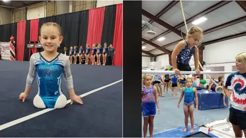 Paige Calendine, la gimnasta sin piernas de Zanesville Gymnastics Paige Calendine, la gimnasta sin piernas de Zanesville Gymnastics