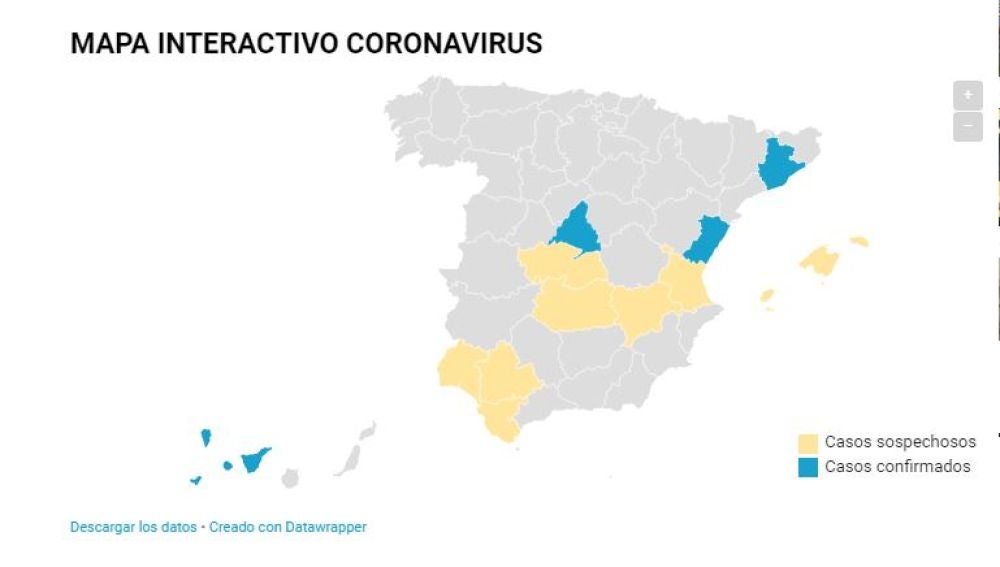 Mapa de coronavirus