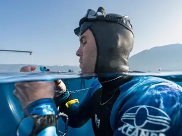 El apneísta ruso Alexey Monchalov antes de hacer historia El apneísta ruso Alexey Monchalov antes de hacer historia