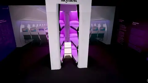 Primer prototipo de literas en vuelos de larga distancia en clase turista de Air New Zealand Primer prototipo de literas en vuelos de larga distancia en clase turista de Air New Zealand