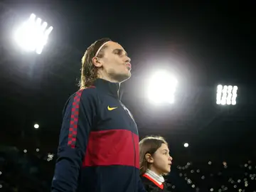 Griezmann durante un partido con el Atlético de Madrid Griezmann durante un partido con el Atlético de Madrid