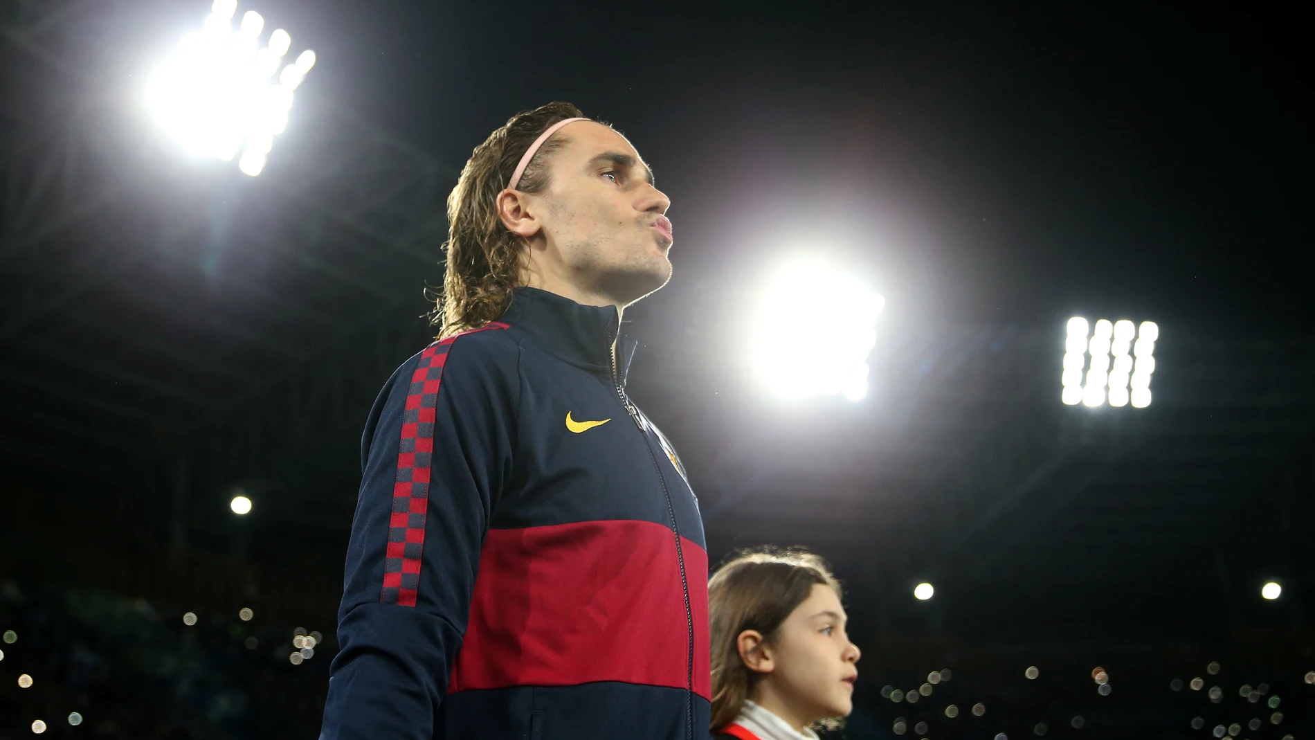 Griezmann durante un partido con el Atlético de Madrid Griezmann durante un partido con el Atlético de Madrid