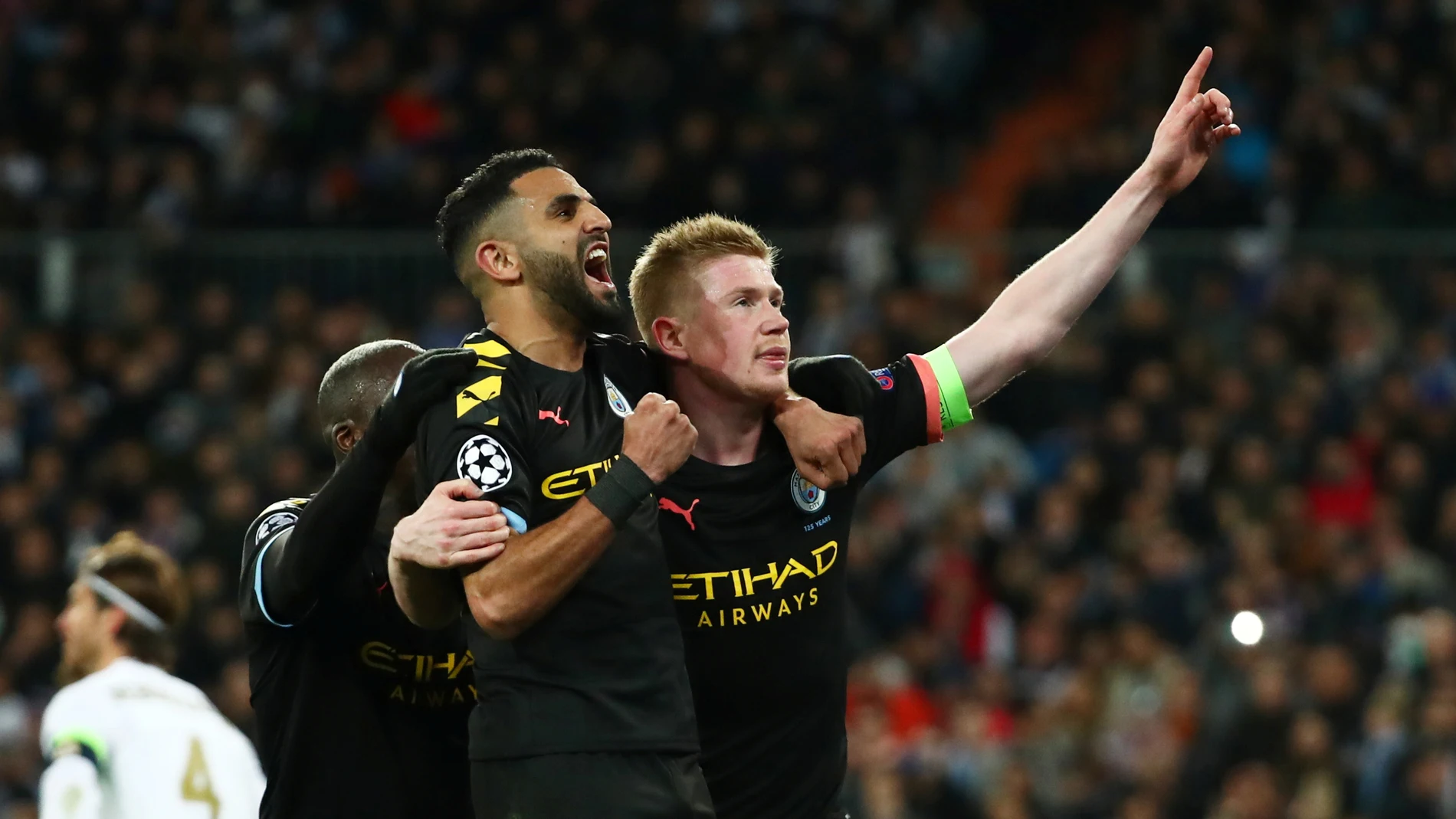 Kevin de Bruyne celebra un gol en el Bernabéu Kevin de Bruyne celebra un gol en el Bernabéu