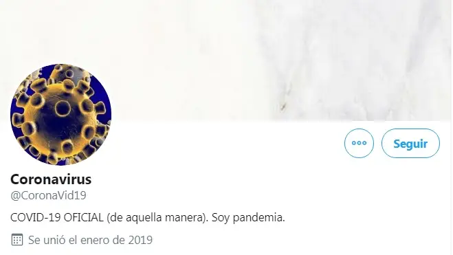 Cuenta de Twitter del coronavirus Cuenta de Twitter del coronavirus