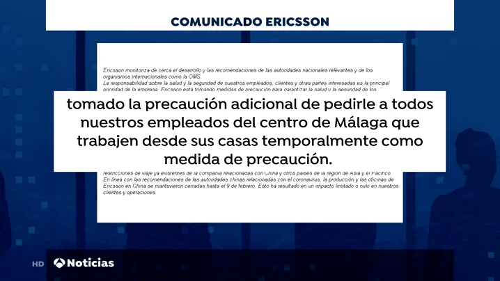 Ericsson env&iacute;a a 200 empleados a casa por precauci&oacute;n ante el coronavirus
