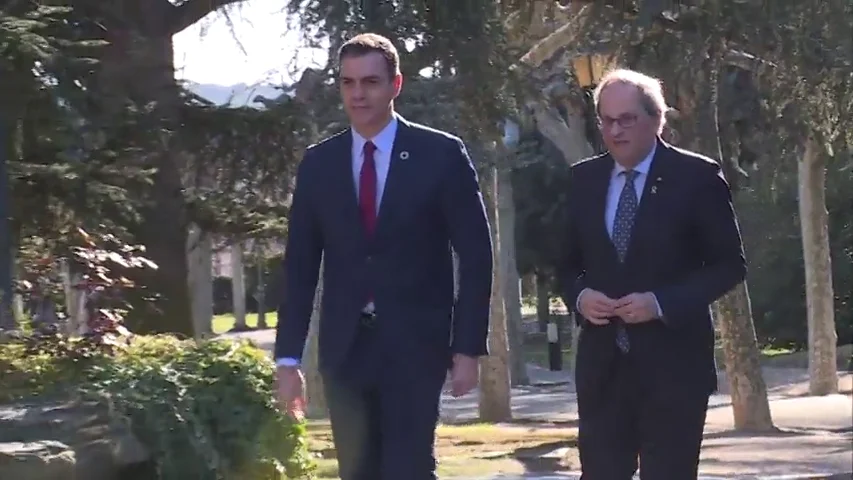Los gestos y s&iacute;mbolos de la mesa de di&aacute;logo entre Gobierno y Generalitat