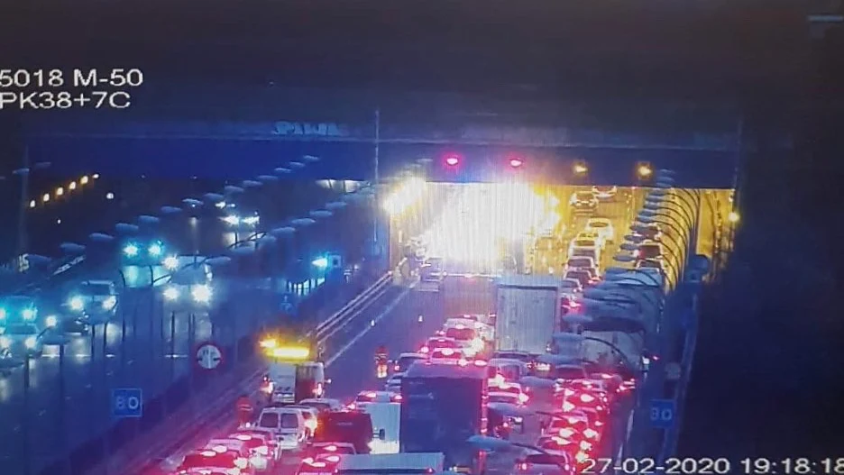 23 heridos en un accidente en la M50 en Madrid 23 heridos en un accidente en la M50 en Madrid