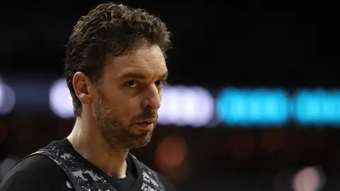 Pau Gasol durante un partido de los Spurs Pau Gasol durante un partido de los Spurs