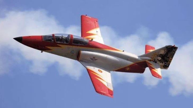 Un avión C-101 de la Academia General del Aire Un avión C-101 de la Academia General del Aire