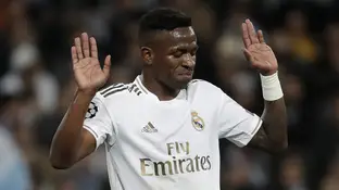 Vinícius, en el partido contra el City Vinícius, en el partido contra el City