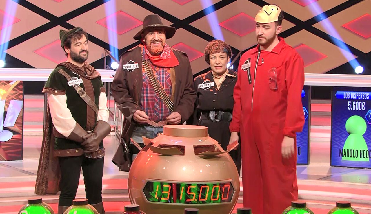 'Los dispersos', al borde de celebrar con el bote su programa 100 en '¡Boom!' 'Los dispersos', al borde de celebrar con el bote su programa 100 en '¡Boom!'