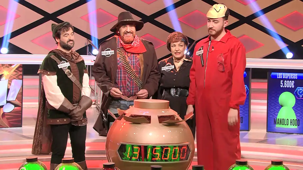 'Los dispersos' rozan el bote en su programa 100 en '¡Boom!'