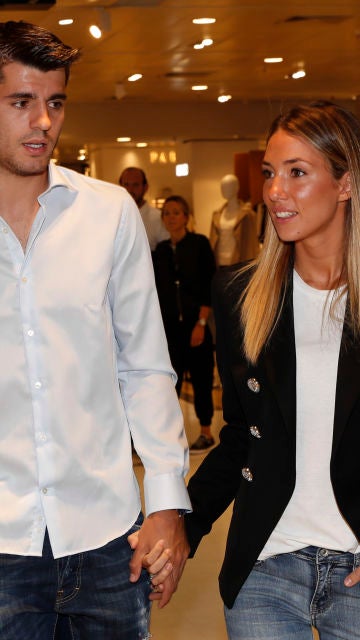 Álvaro Morata y Alice Campello