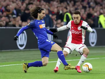 Cucurella, en acción ante Sergino Dest Cucurella, en acción ante Sergino Dest
