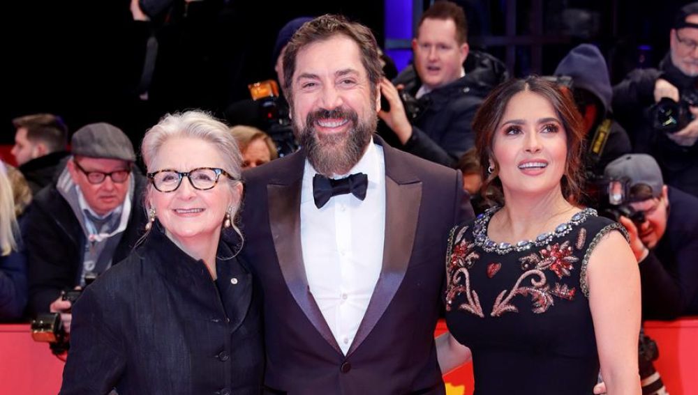  Javier Bardem, Sally Potter y Salma Hayek.