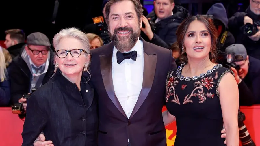  Javier Bardem, Sally Potter y Salma Hayek.