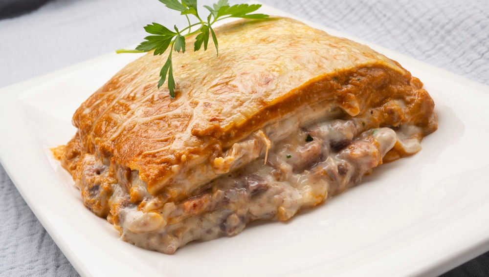 Lasaña de cocido