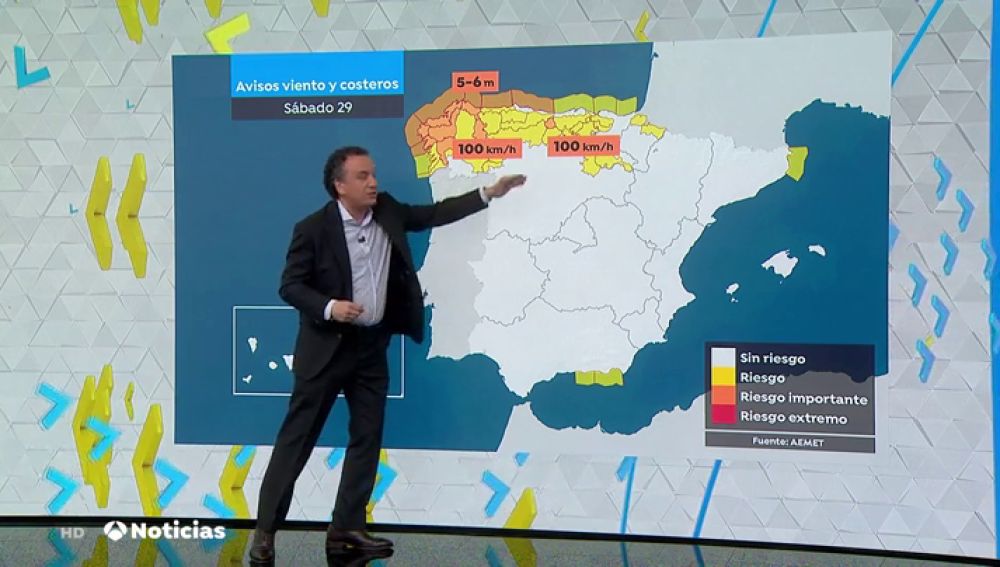 Llega la borrasca Jorge donde dejará fuertes lluvias en Galicia y una bajada de temperaturas en el resto de la península