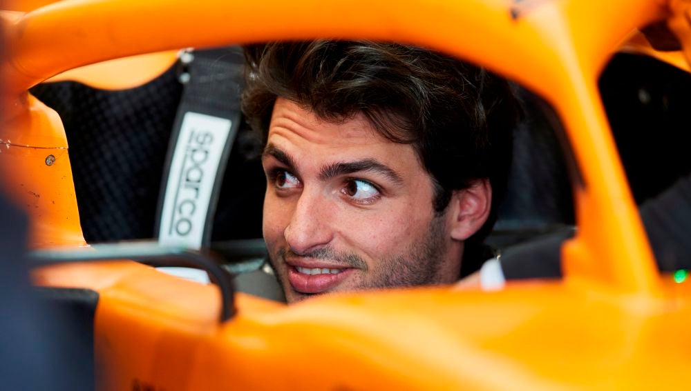 Carlos Sainz, en el monoplaza de McLaren