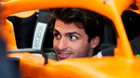 Carlos Sainz, en el monoplaza de McLaren Carlos Sainz, en el monoplaza de McLaren
