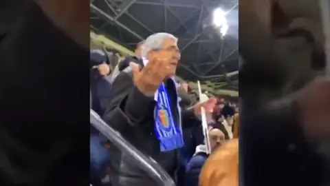 Aficionados del Getafe, evacuados Aficionados del Getafe, evacuados