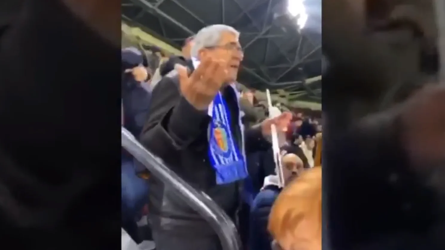 Aficionados del Getafe, evacuados