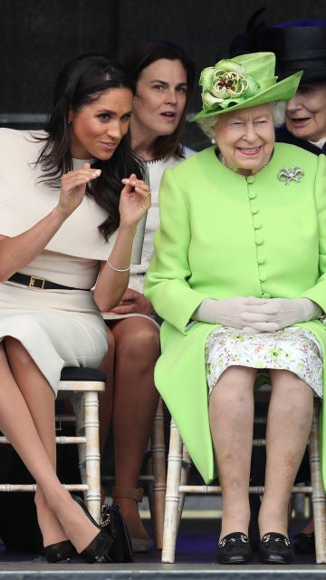 Meghan Markle y la reina Isabel II