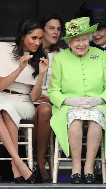 Meghan Markle y la reina Isabel II Meghan Markle y la reina Isabel II