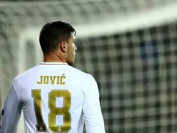 Luka Jovic, de espaldas Luka Jovic, de espaldas