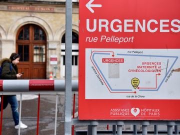 La entrada a urgencias a un hospital de Francia