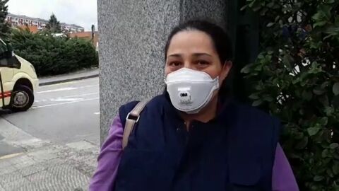 Primeras declaraciones de familiares de los ingresados por posible coronavirus en el hospital de Txagorritxu