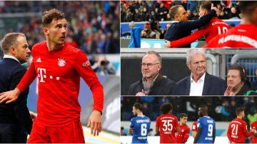 Los jugadores del Bayern se encaran con sus propios aficionados