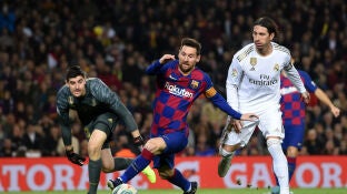 Messi, ante Ramos y Courtois