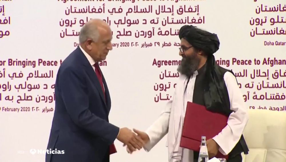 REEMPLAZO Estados Unidos y los talibanes firman un acuerdo de paz