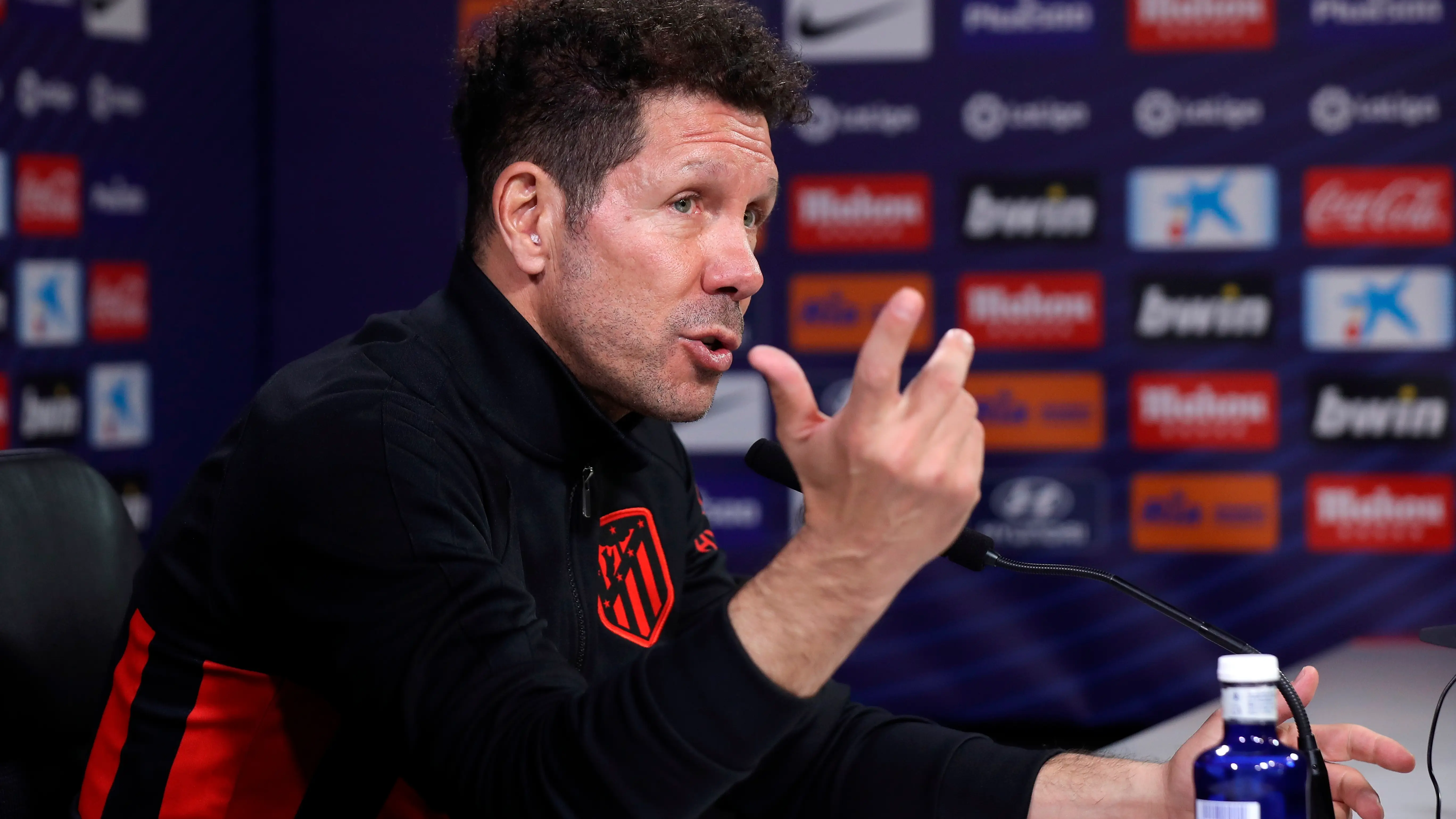 Simeone, en rueda de prensa Simeone, en rueda de prensa